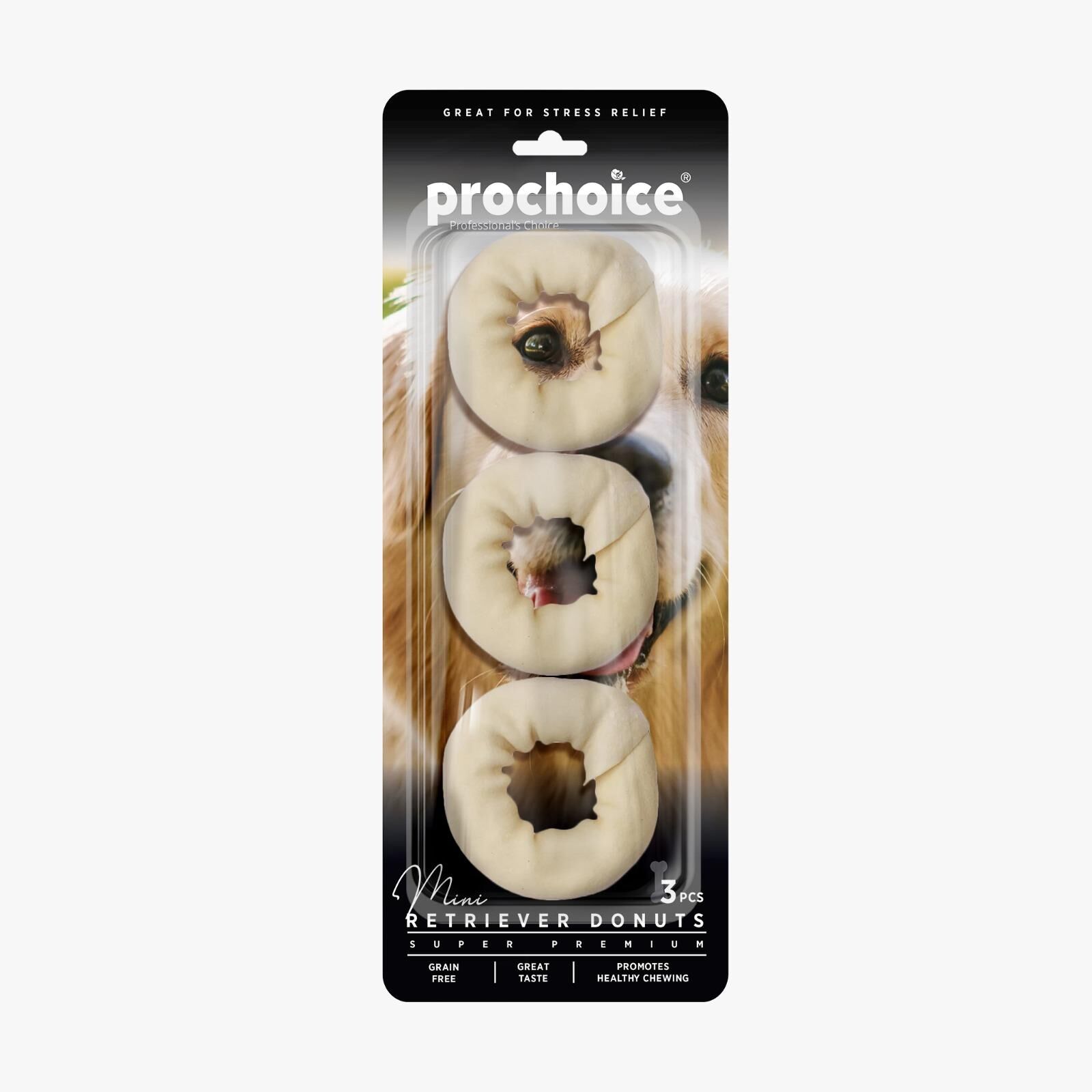 Prochoice Rawhide Mini Donuts Köpek Çiğneme Kemiği 3 Adet