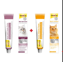 Gimcat Malt Soft Extra 20 gr + GimCat Multivitamin 20 gr 2'li Set
