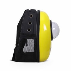Glipet Astronot Kedi Köpek Taşıma Çantası 43x23x29 Cm Sarı