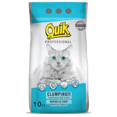 Quik Marsilya Sabunlu İnce Taneli Bentonit Topaklanan Kedi Kumu 10 Lt