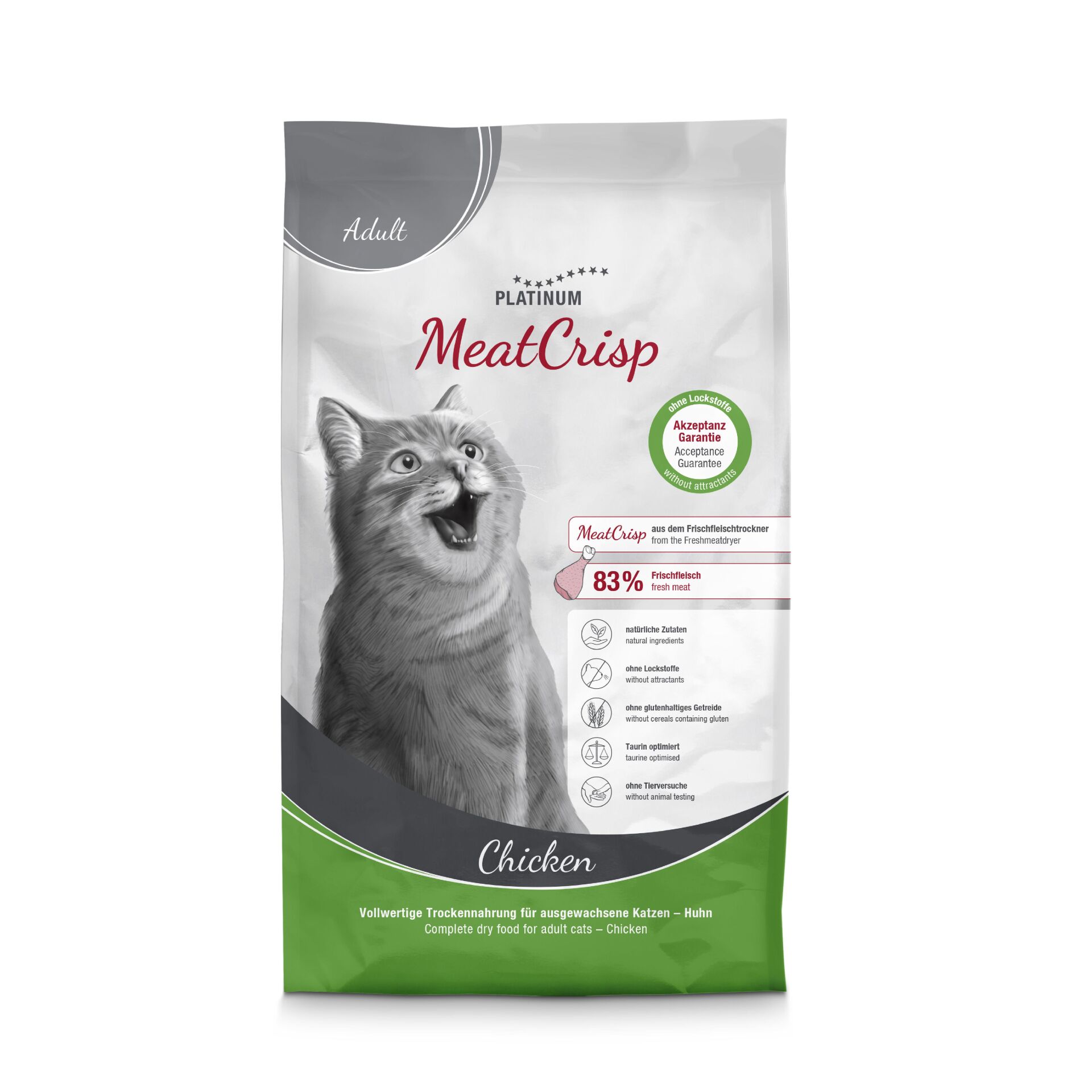 Platinum MeatCrisp Tavuklu Yetişkin Kedi Maması 1.5 Kg