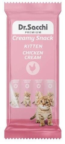 Dr.Sacchi Creamy  Sıvı Tavuklu Yavru Kedi Ödülü 4 Lü