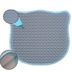 Eurocat Kum Toplayan Elekli Kedi Kumu Paspası Mavi 58x67 Cm