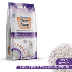 Jadawa Clean Step Topaklanan Lavanta Kokulu Doğal Kedi Kumu 1 Adet İnce 10 Lt