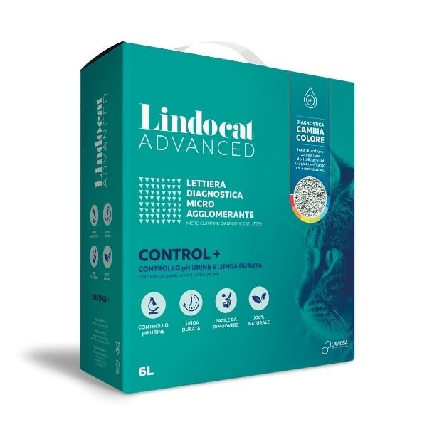 Lindocat Advanced Control PH Kontrol Hastalık Teşhis Eden Topaklanan Kedi Kumu 1 Adet 6 Lt