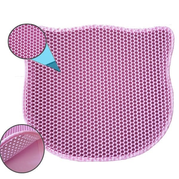 Eurocat Kum Toplayan Elekli Kedi Kumu Paspası Pembe 58x67 Cm