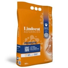 Lindocat Advanced Probiotic Kötü Bakterileri Önleyici Topaklanan Kedi Kumu 1 Adet 10 Lt