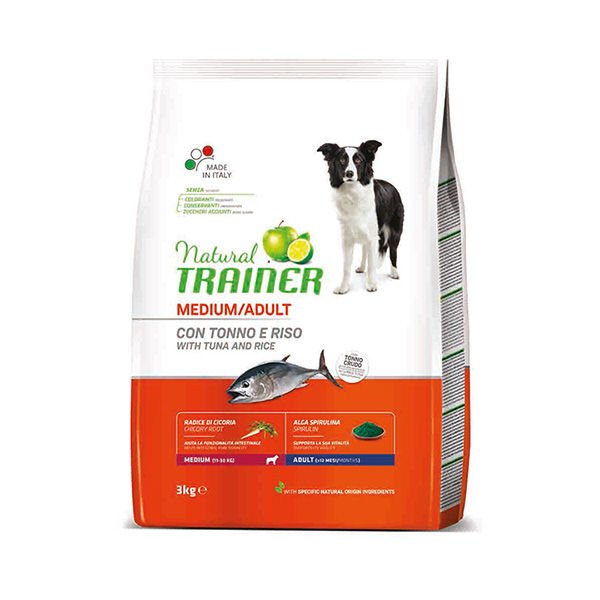 Natural Trainer Adult Medium Tuna Ton Balıklı Yetişkin Orta Irk Köpek Maması 3 Kg