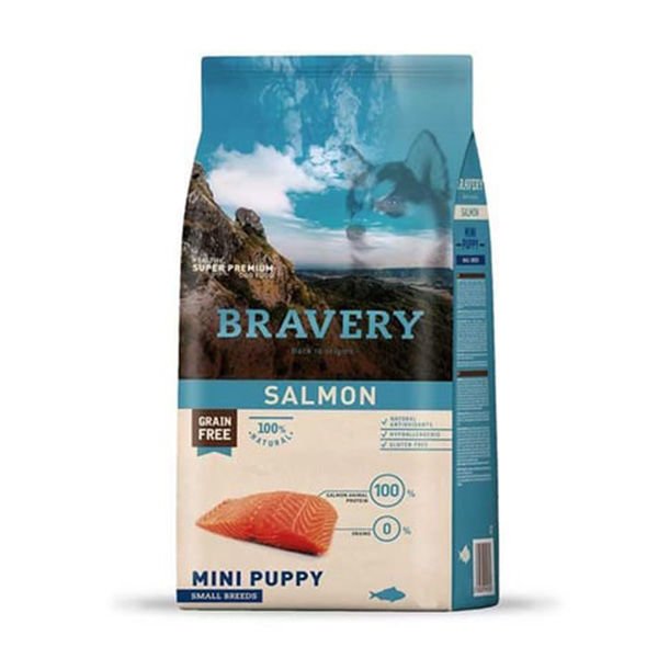 Bravery Küçük Irk Somonlu Tahılsız Yavru Köpek Maması 2 Kg