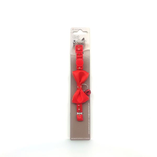 Eastland Papyon Çıngıraklı Kedi Boyun Tasması Kırmızı 10 Mm 30 Cm