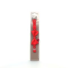 Eastland Papyon Çıngıraklı Kedi Boyun Tasması Kırmızı 10 Mm 30 Cm