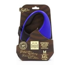 Doggie Soft Otomatik Köpek Uzatma Tasması Medium Royal Mavi 25 Kg 5 Mt