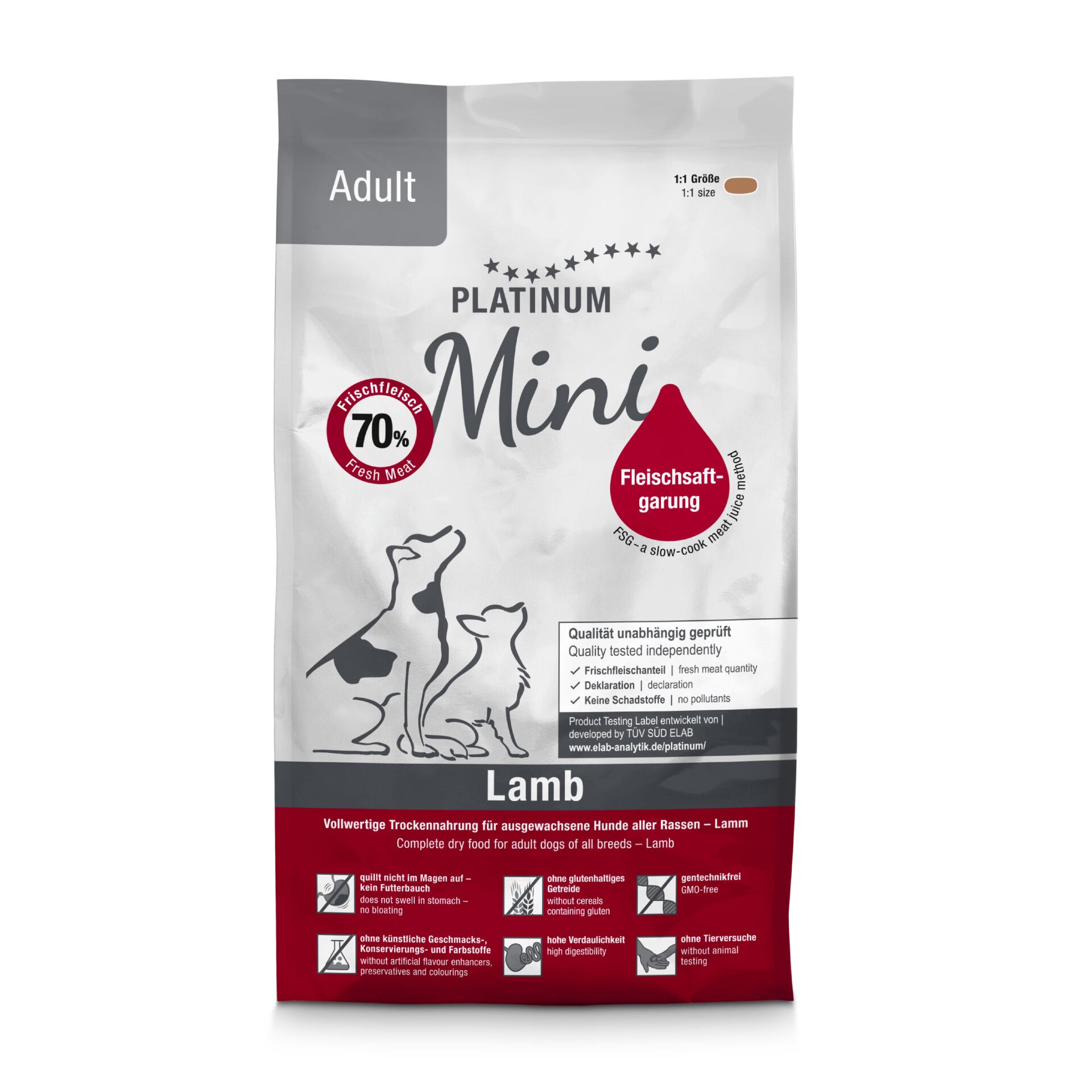 Platinum Mini Kuzulu Yetişkin Köpek Maması 900 Gr