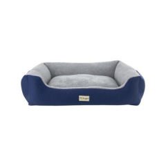 Pet Comfort Bravo Duo Mirinda Peluş Kedi ve Köpek Yatağı Gri/Mavi Xlarge 105x80 Cm
