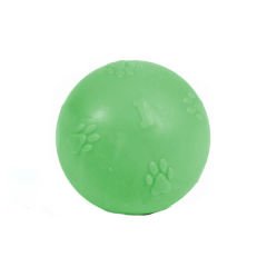 Petpretty Kauçuk Top Pati Desenli Köpek Oyuncağı Xl 8 Cm Yeşil