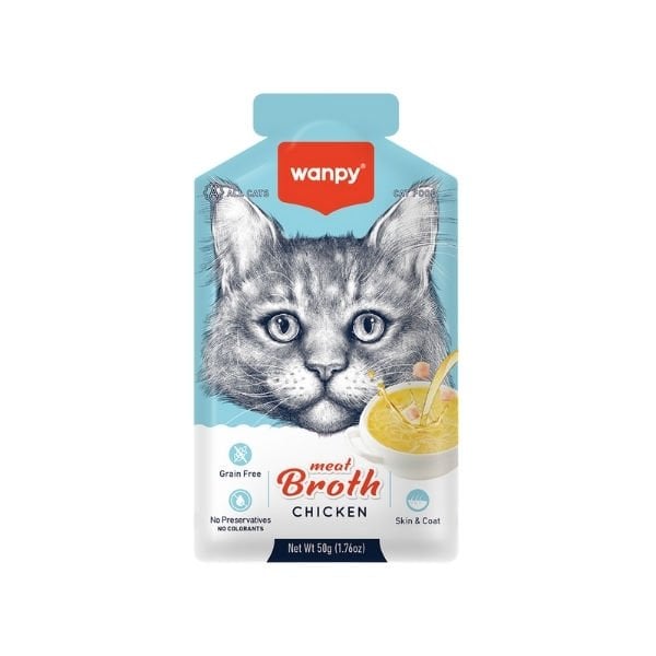 Wanpy Tavuk Etli Tahılsız Kedi Çorbası 1 Adet 50 Gr