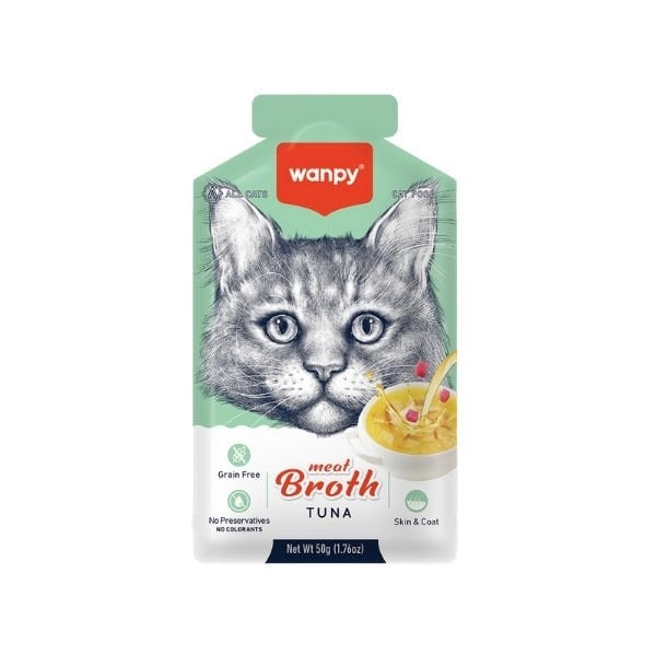 Wanpy Ton Balıklı Tahılsız Kedi Çorbası 1 Adet 50 Gr