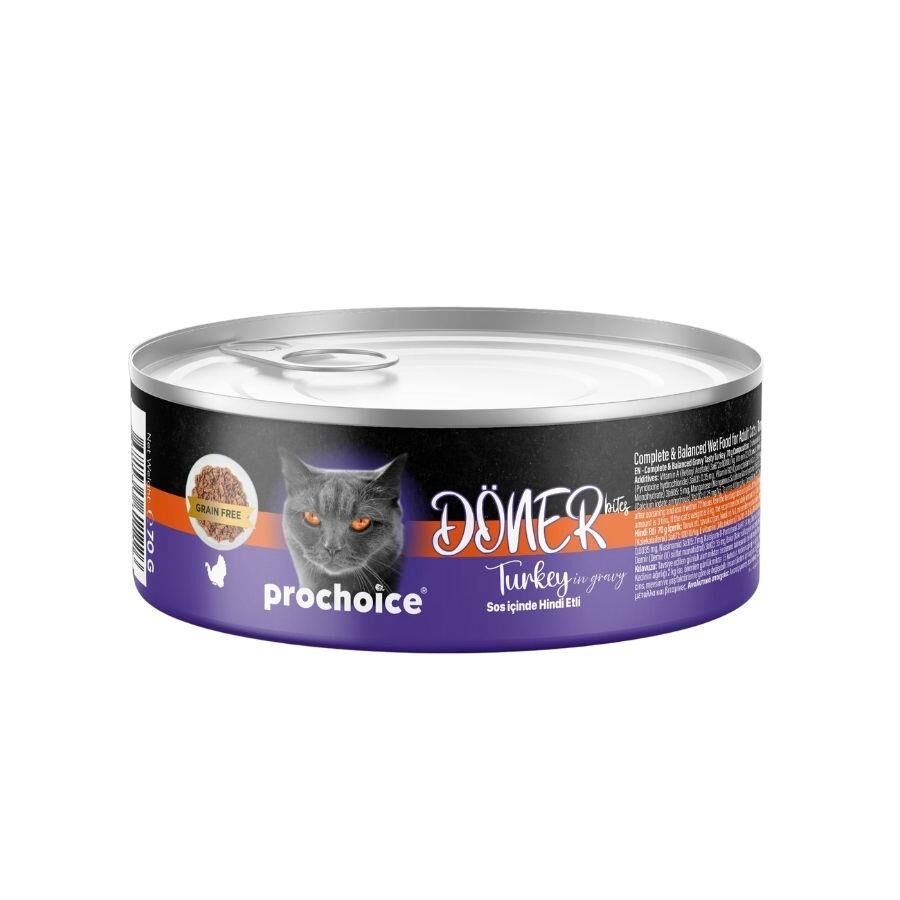 Prochoice Döner Bites Sos İçinde Hindi Etli Yetişkin Kedi Konservesi 70 Gr
