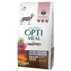 Optimeal Tahılsız Ördekli ve Sebzeli Tüm Irklar için Yetişkin Köpek Maması 1.5 Kg