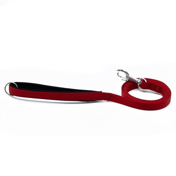 Doggie Comfort Dokuma Köpek Gezdirme Tasması Medium Kırmızı 1.5x160 Cm