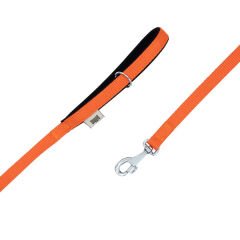 Doggie Comfort Dokuma Köpek Gezdirme Tasması Medium Turuncu 1.5x160 Cm