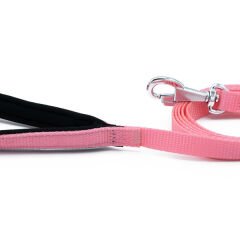 Doggie Comfort Dokuma Köpek Gezdirme Tasması Medium Pembe 1.5x160 Cm