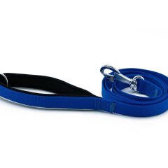 Doggie Comfort Dokuma Köpek Gezdirme Tasması Medium Mavi 2x140 Cm