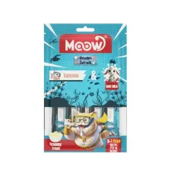 Moow Somonlu ve Keçi Sütlü Yetişkin Sıvı Kedi Ödül Maması 6x12 Gr