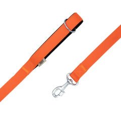 Doggie Comfort Dokuma Köpek Gezdirme Tasması Medium Turuncu 2x140 Cm