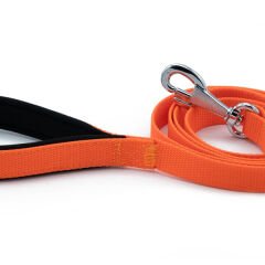 Doggie Comfort Dokuma Köpek Gezdirme Tasması Medium Turuncu 2x140 Cm