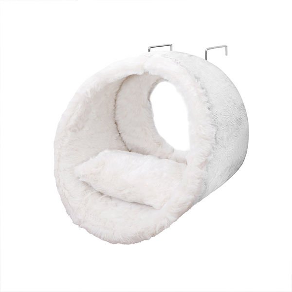 Glipet Kalorifer Üstü Askılı Yastıklı Peluş Kedi Yatağı 42 cm Siyah-Beyaz