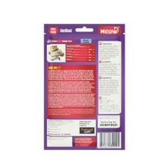 Moow Somonlu ve Keçi Sütlü Kısırlaştırılmış Sıvı Kedi Ödül Maması 6x12 Gr