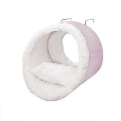 Glipet Kalorifer Üstü Askılı Yastıklı Peluş Kedi Yatağı 42 cm Pembe-Beyaz