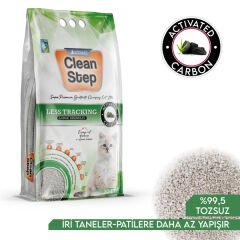 Clean Step Less Tracking Patilere Yapışmayan Kalın Taneli Topaklanan Bentonit Kedi Kumu 10 Lt