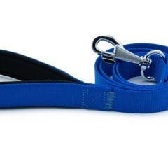 Doggie Comfort Dokuma Köpek Gezdirme Tasması Medium Mavi 2.5x120 Cm