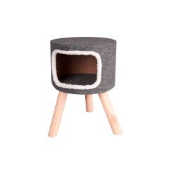 Karlie İskandinav Kedi Evi Gri 35x35x50 Cm