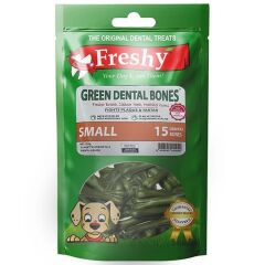 Freshy Dental Yeşil Kemik Köpek Ödülü 15'li Paket - 150 gr