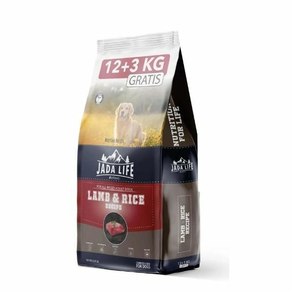 Jadawa Jada Life Premium Kuzu ve Pirinçli Yetişkin Köpek Maması 12+3 Kg Hediyeli