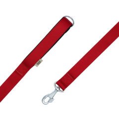 Doggie Comfort Dokuma Köpek Gezdirme Tasması Medium Kırmızı 3x100 Cm