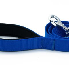 Doggie Comfort Dokuma Köpek Gezdirme Tasması Medium Mavi 3x100 Cm