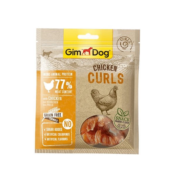 Gimdog Curls Tahılsız Tavuklu Köpek Ödülü 55 Gr