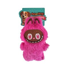 PetzzDogs Labubu Peluş Köpek Çiğneme Oyuncağı Pembe 16x10 Cm
