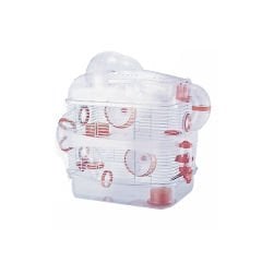 Qh Pet Cage Hamster Kafesi 2 Katlı 40x26x64 Cm