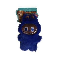 PetzzDogs Labubu Peluş Köpek Çiğneme Oyuncağı Lacivert 16x10 Cm