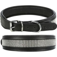 Trixie Deri Üzeri Taşlı Köpek Boyun Tasması Siyah Xlarge 40x57-66 Cm