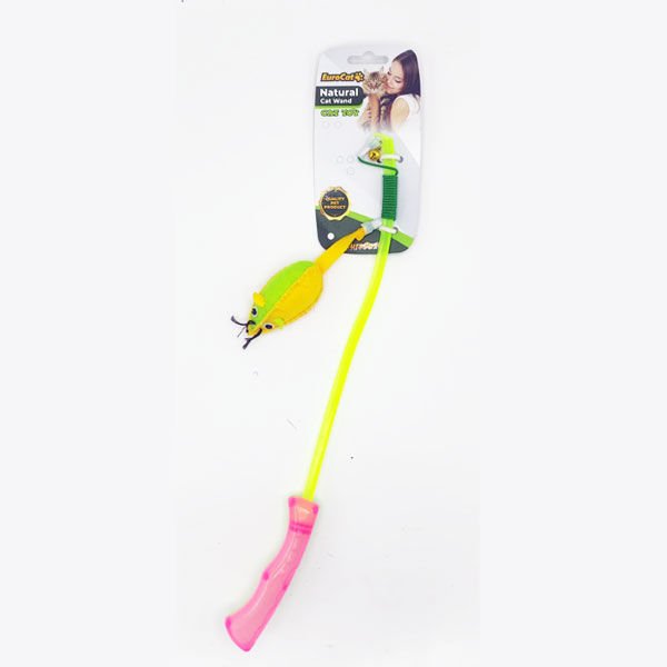 Euro Cat Peluş Gövdeli Fare Kedi Oltası Plastik Saplı 40 Cm