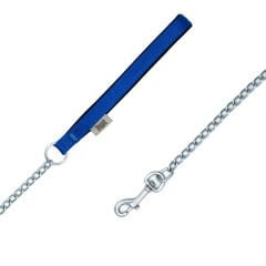 Doggie Comfort Dokuma Köpek Gezdirme Tasması Medium Mavi 2x110 Cm