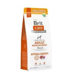 Brit Care Hypo-Allergenic Kuzu Etli Orta Irk Yetişkin Köpek Maması 12+2 Kg Hediyeli