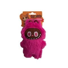 PetzzCats Matatabi Labubu Peluş Kedi Oyuncağı Pembe 16x10 Cm