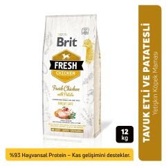 Brit Fresh Tavuk ve Patatesli Yetişkin Köpek Maması 12 Kg